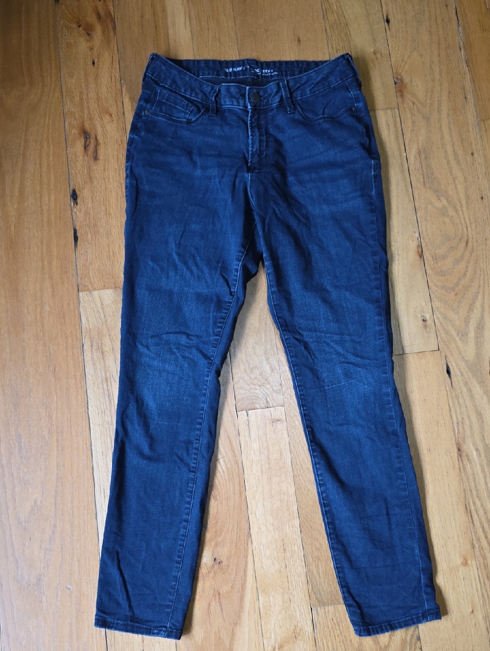 Old Navy Rockstar Women's Dark Blue Skinny Jeans Midrise Size 10